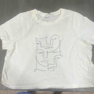 Madewell size m cropped shirt